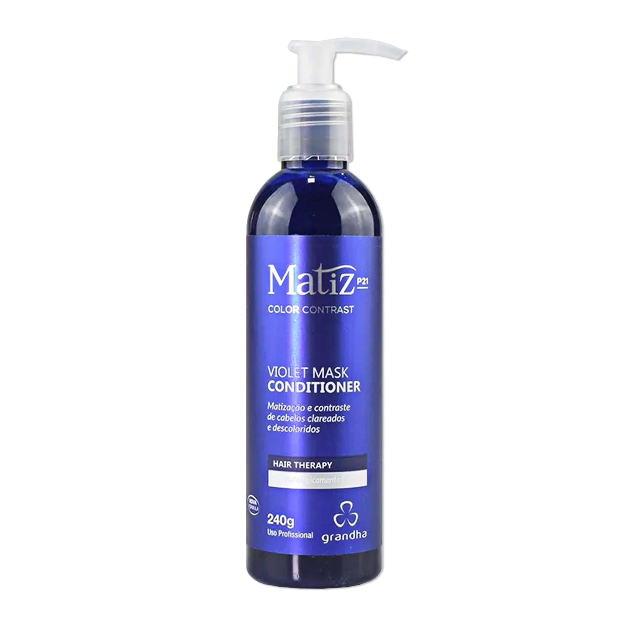 Matiz P21 Violet Condicionador Matizador para Cabelos Clareados e Descoloridos 240g