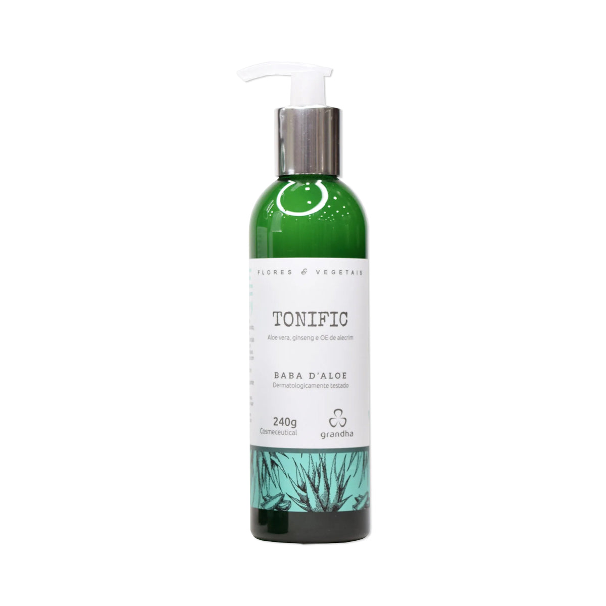 Flores & Vegetais Tonific Baba D'Aloe Condicionador Tônico para Fortalecer os Cabelos 240g