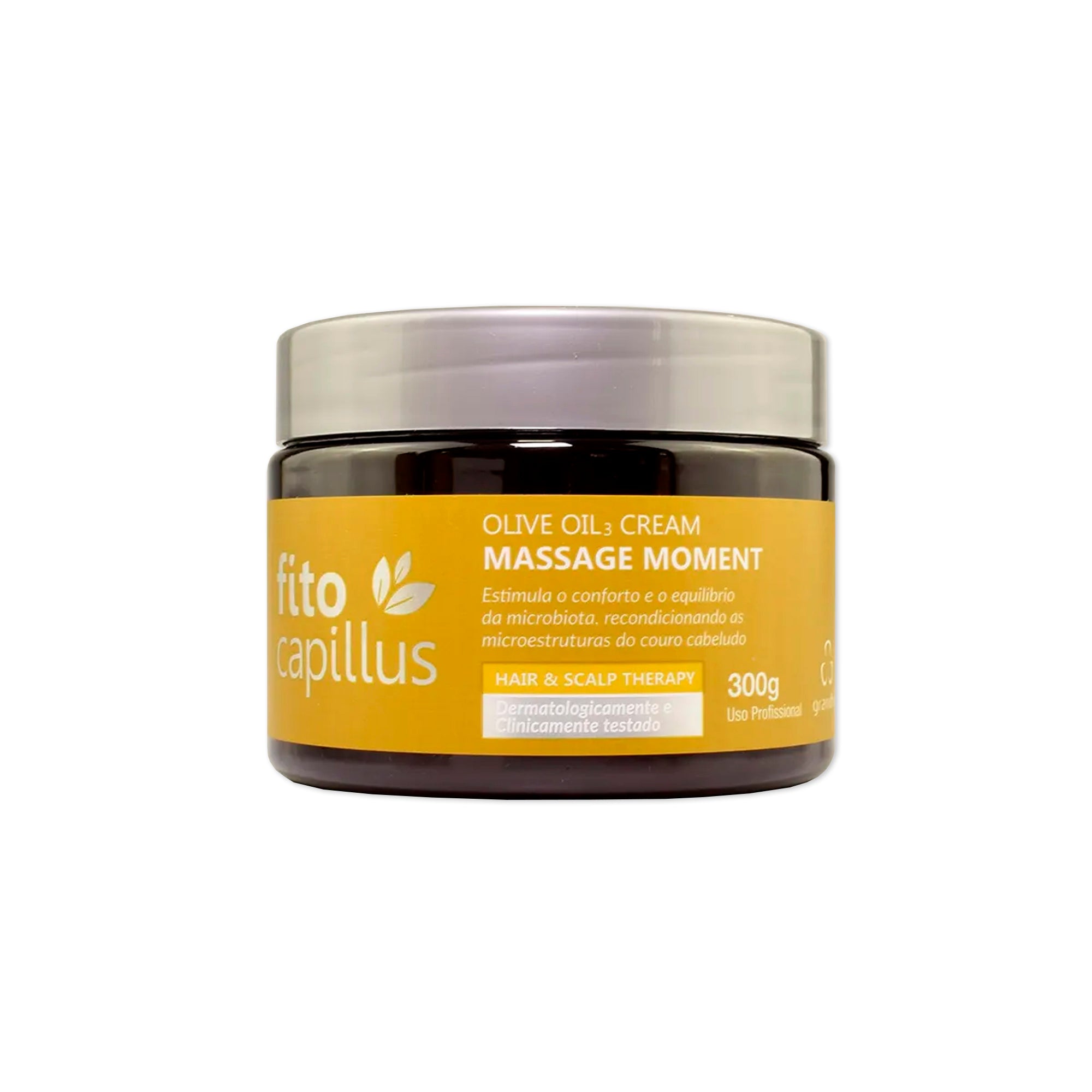 Fito Capillus Olive Oil³ Cream Massage Moment Máscara Equilibrante para Pontas Secas e Raiz Oleosa 300g