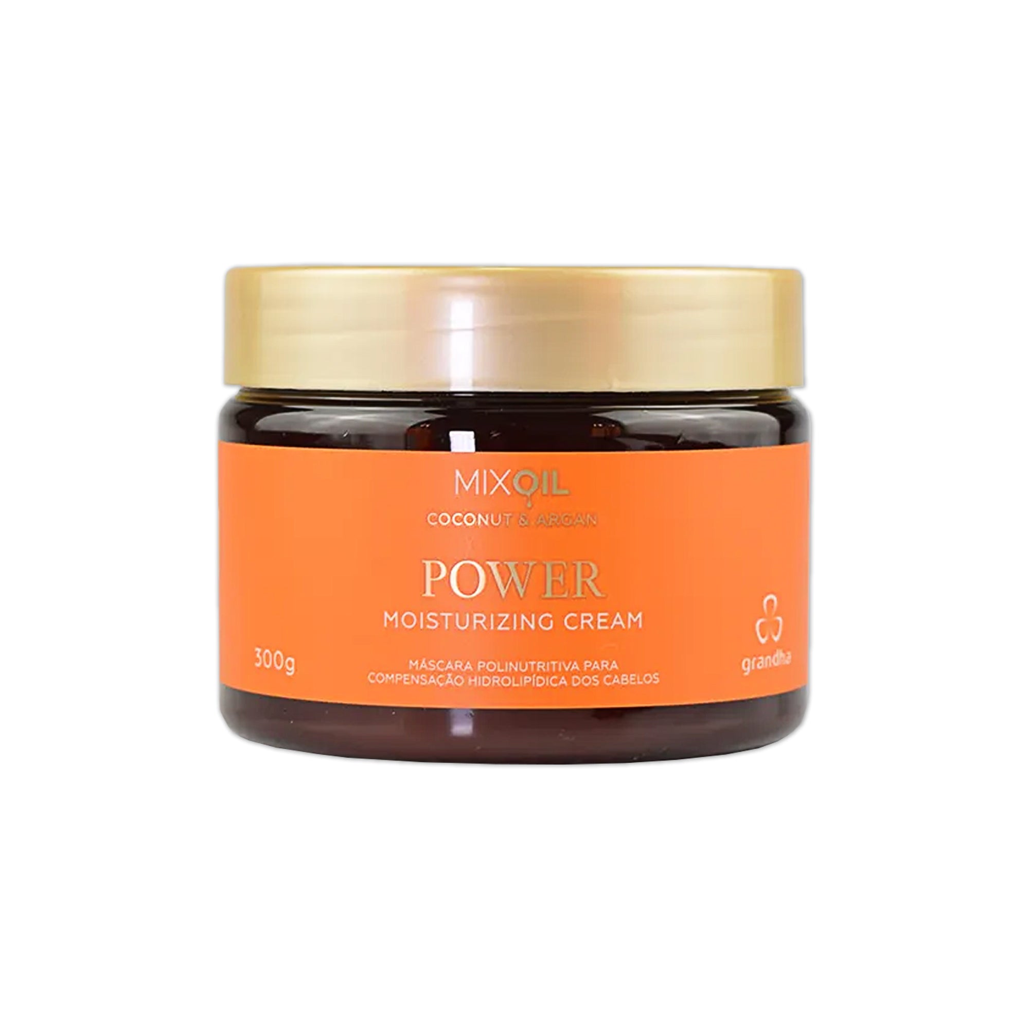 Mix Oil Coconut & Argan Power Moisturizing Cream Máscara Capilar Pos-Praia e Piscina 300g