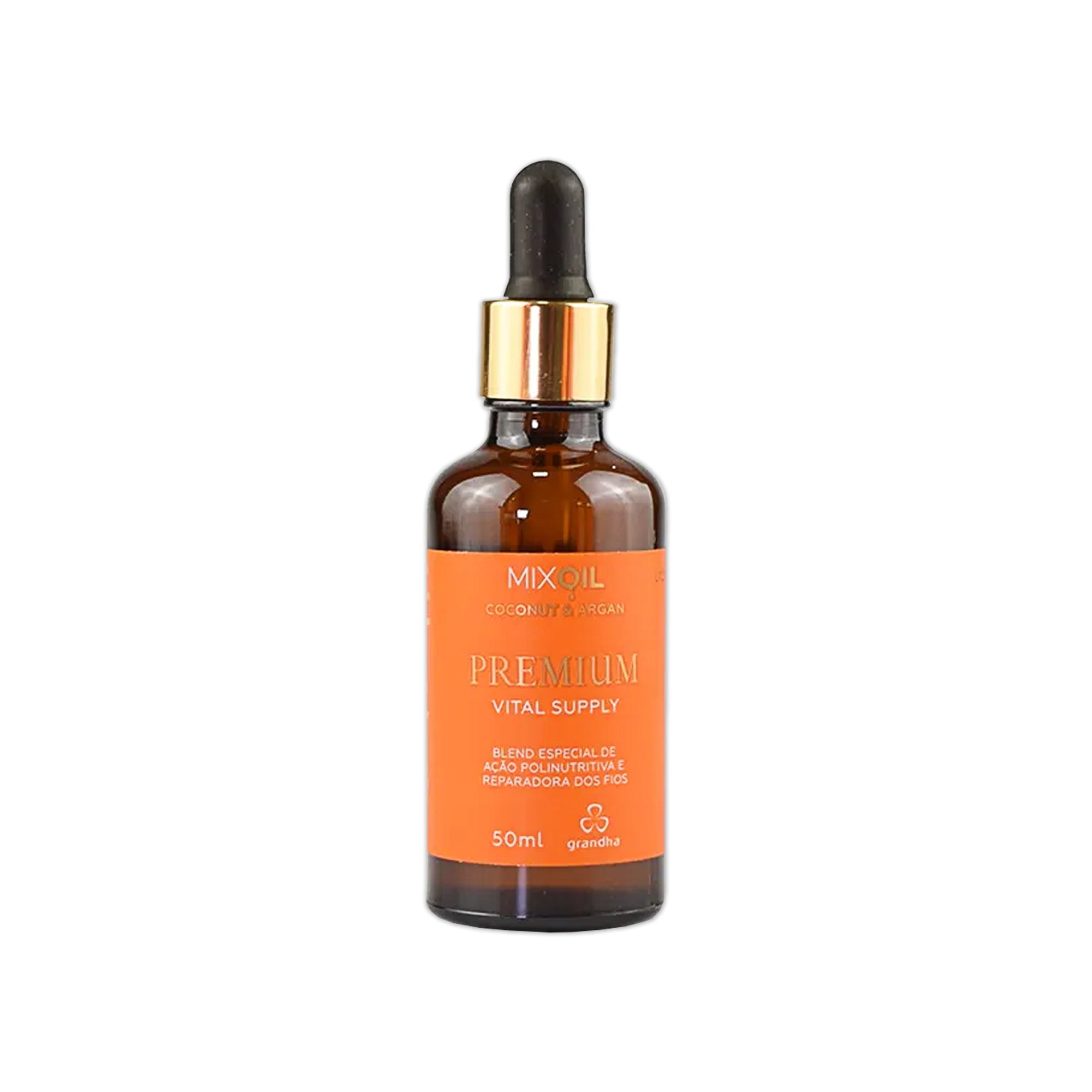 Mix Oil Coconut & Argan Premium Vital Supply Finalizador Pós-Praia e Piscina 50ml